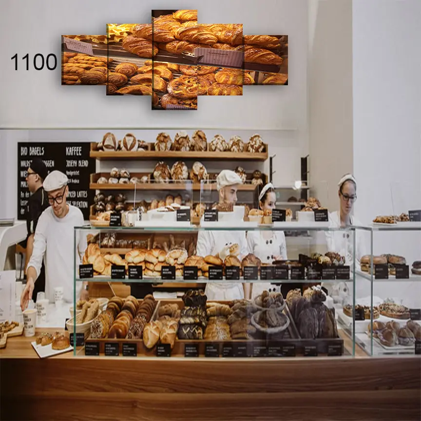 1100:لوحة المخابز والحلويات من خمس اطارات