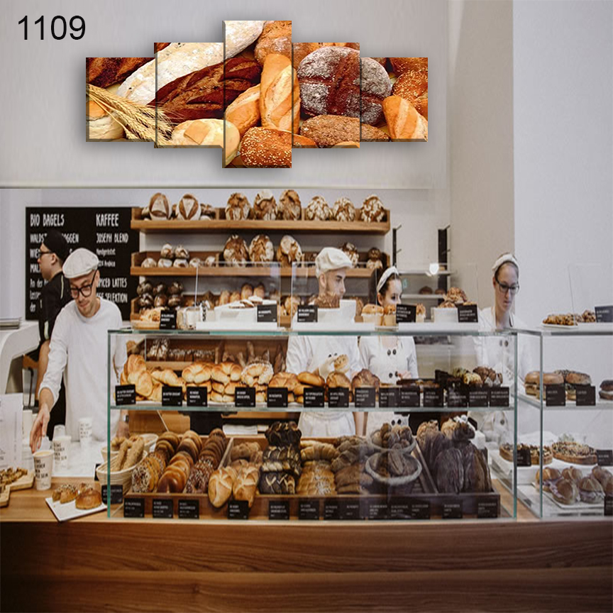 1108:لوحة المخابز والحلويات من خمس اطارات 1108:لوحة المخابز والحلويات من خمس اطارات