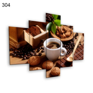 304:لوحة المقاهي من خمس اطارات