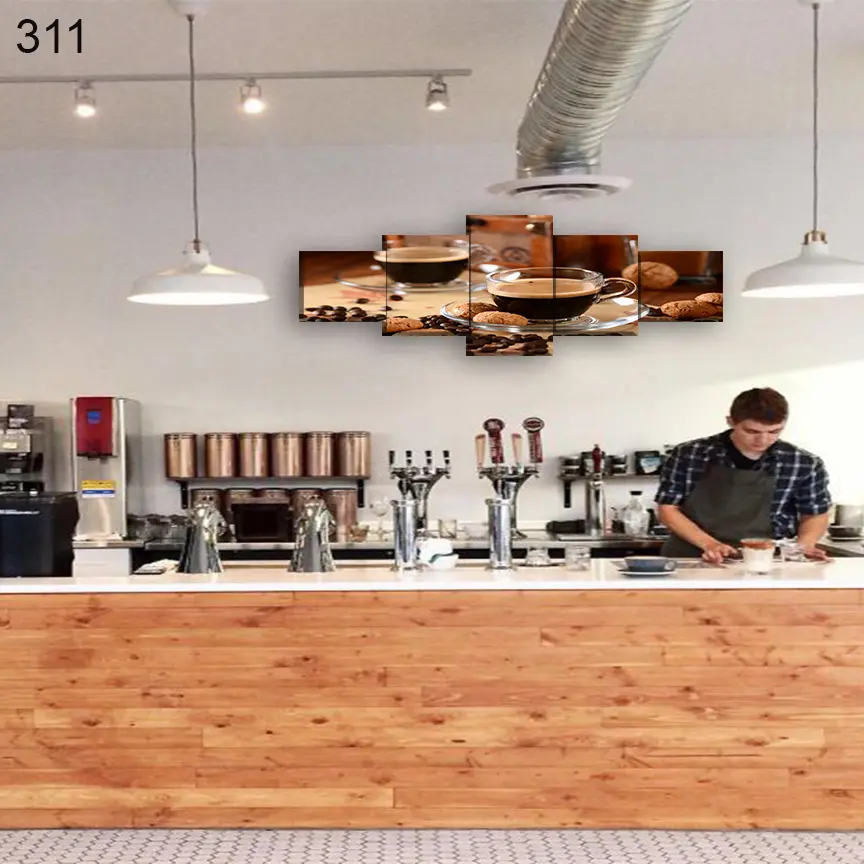 311:لوحة المقاهي من خمس اطارات