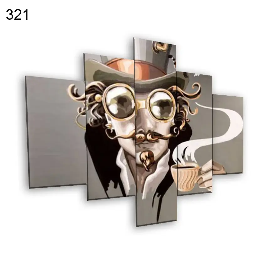 321:لوحة المقاهي من خمس اطارات