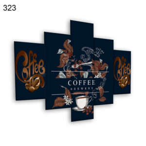 323:لوحة المقاهي من خمس اطارات