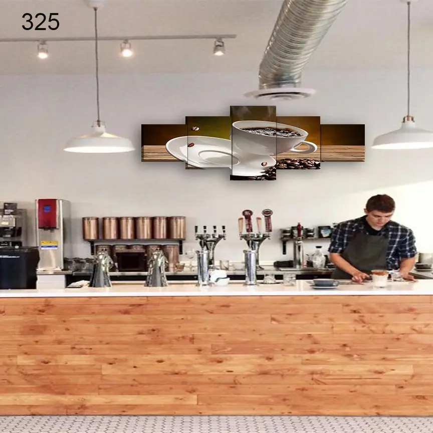 325:لوحة المقاهي من خمس اطارات