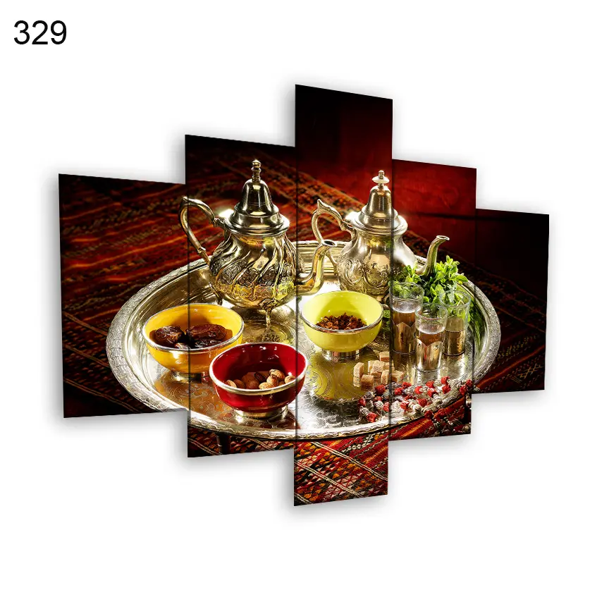 329:لوحة المقاهي من خمس اطارات