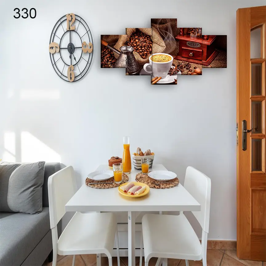 330:لوحة المقاهي من خمس اطارات