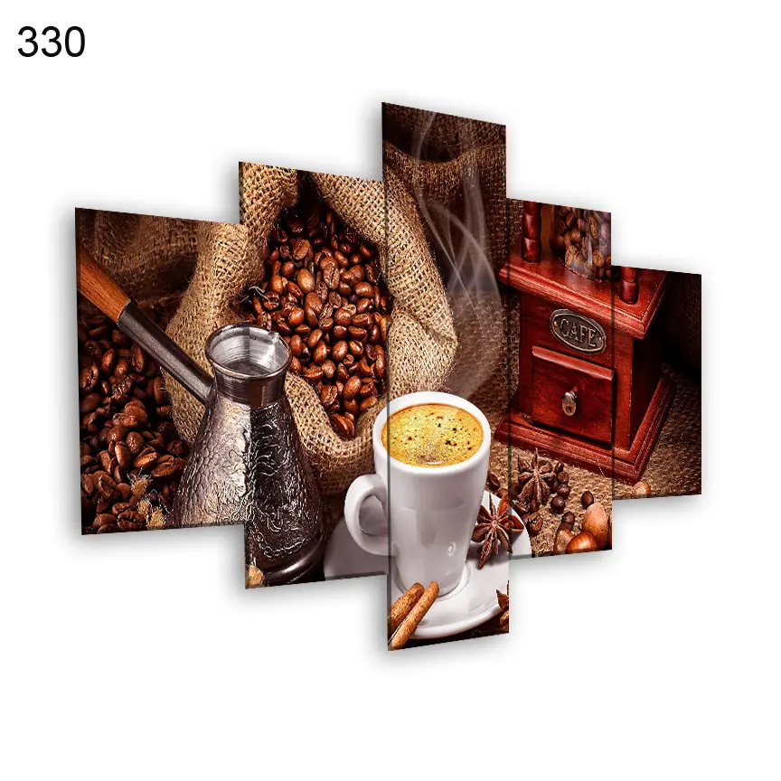 330:لوحة المقاهي من خمس اطارات