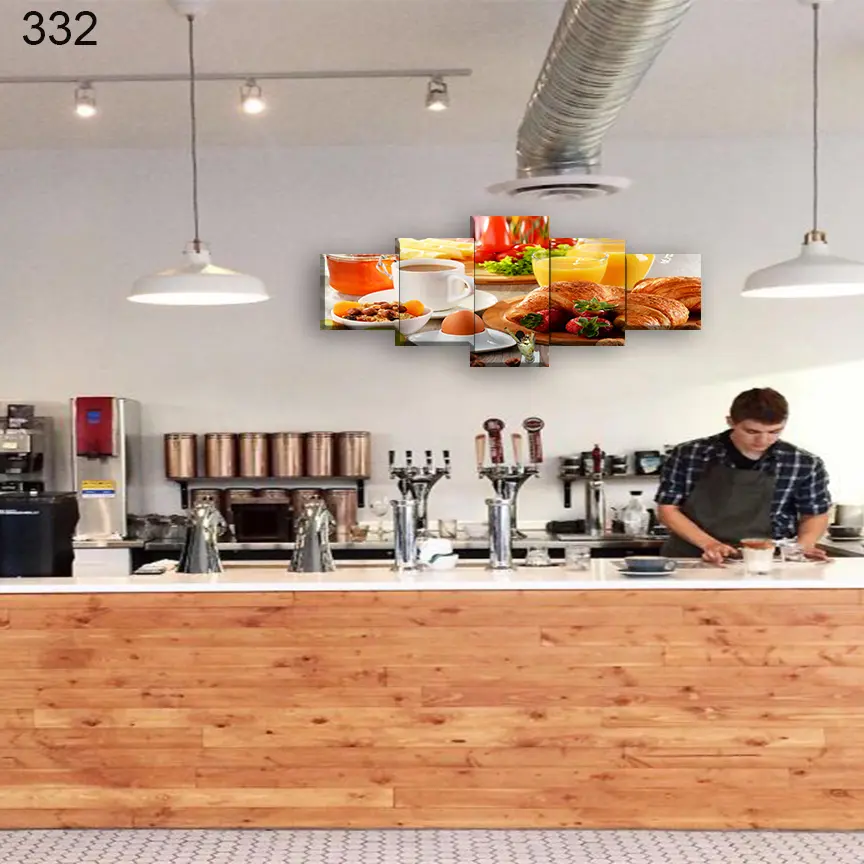 332:لوحة المقاهي من خمس اطارات