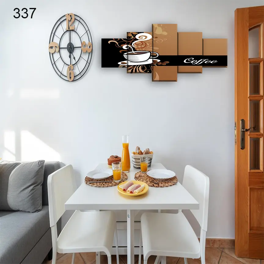 337:لوحة المقاهي من خمس اطارات