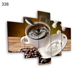 338:لوحة المقاهي من خمس اطارات