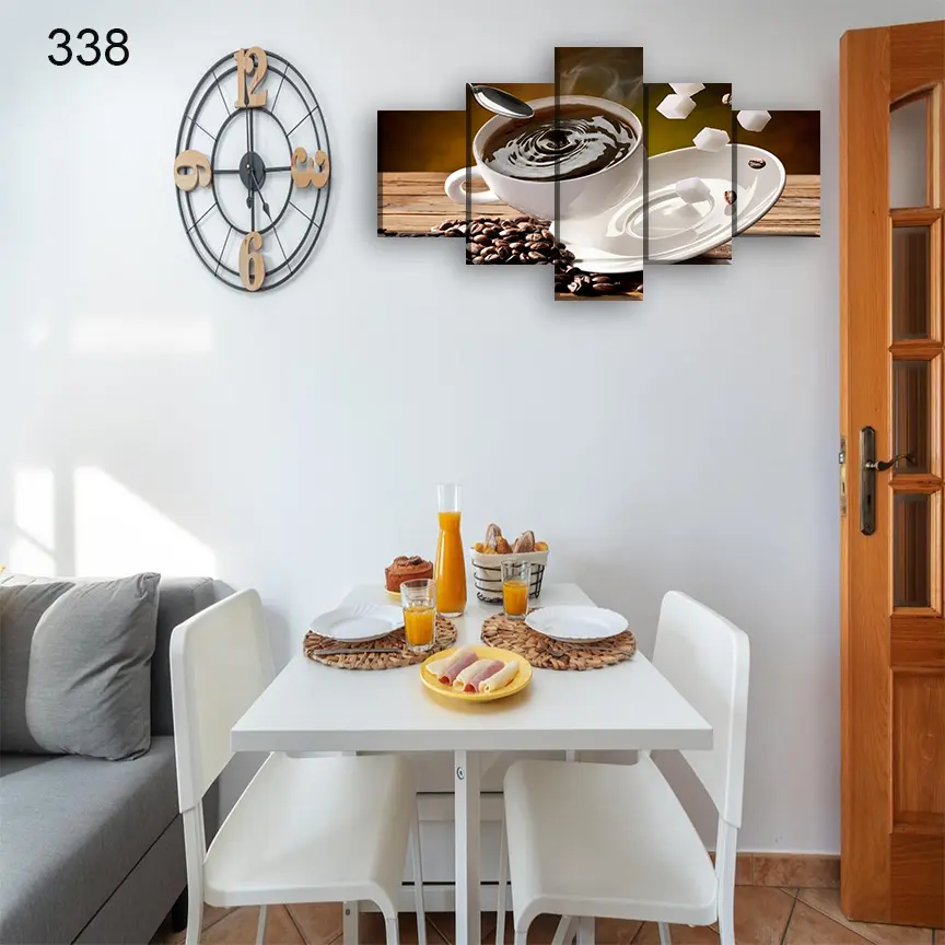 338:لوحة المقاهي من خمس اطارات