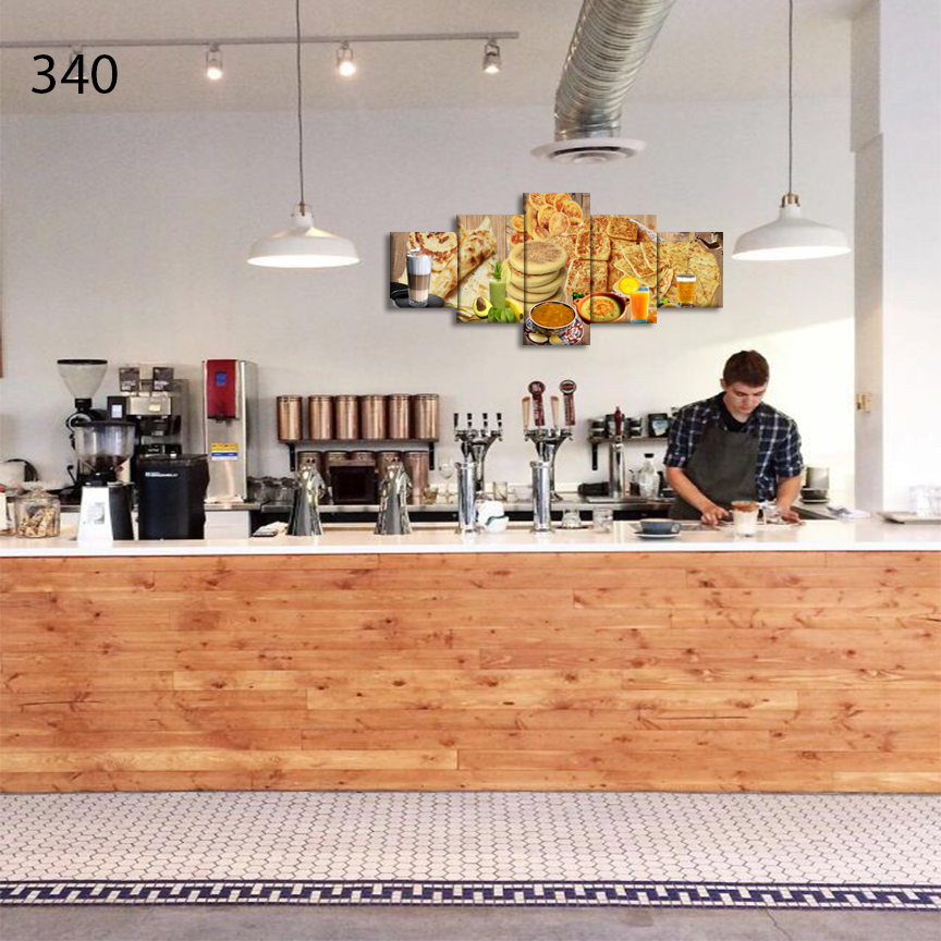 340:لوحة المقاهي من خمس اطارات 340:لوحة المقاهي من خمس اطارات