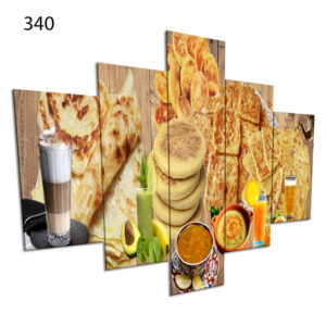 340:لوحة المقاهي من خمس اطارات