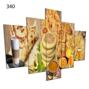 340:لوحة المقاهي من خمس اطارات