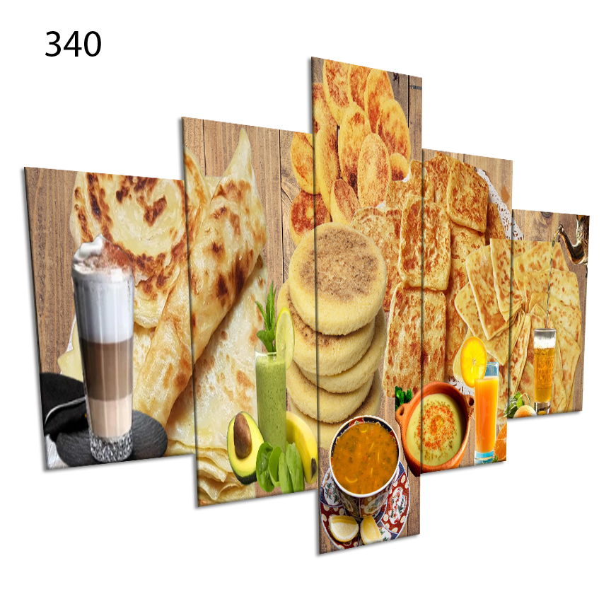 340:لوحة المقاهي من خمس اطارات