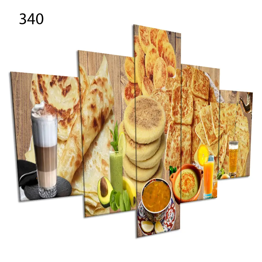 340:لوحة المقاهي من خمس اطارات