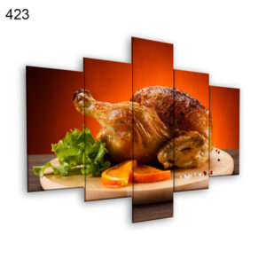 422:لوحة المطعم من خمس اطارات (نسخة)