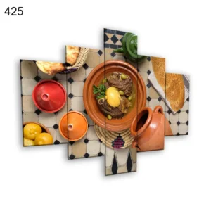 425:لوحة المطعم من خمس اطارات