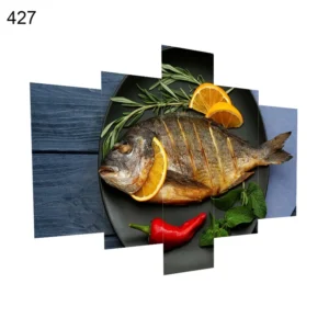 427:لوحة المطعم من خمس اطارات