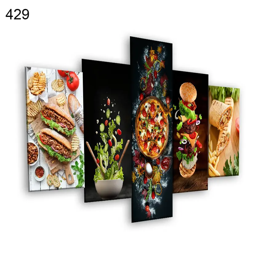 429:لوحة المطعم من خمس اطارات