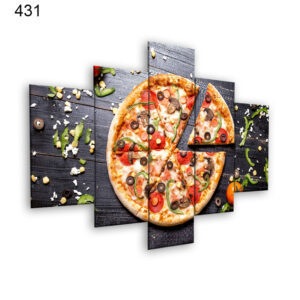 431:لوحة المطعم من خمس اطارات