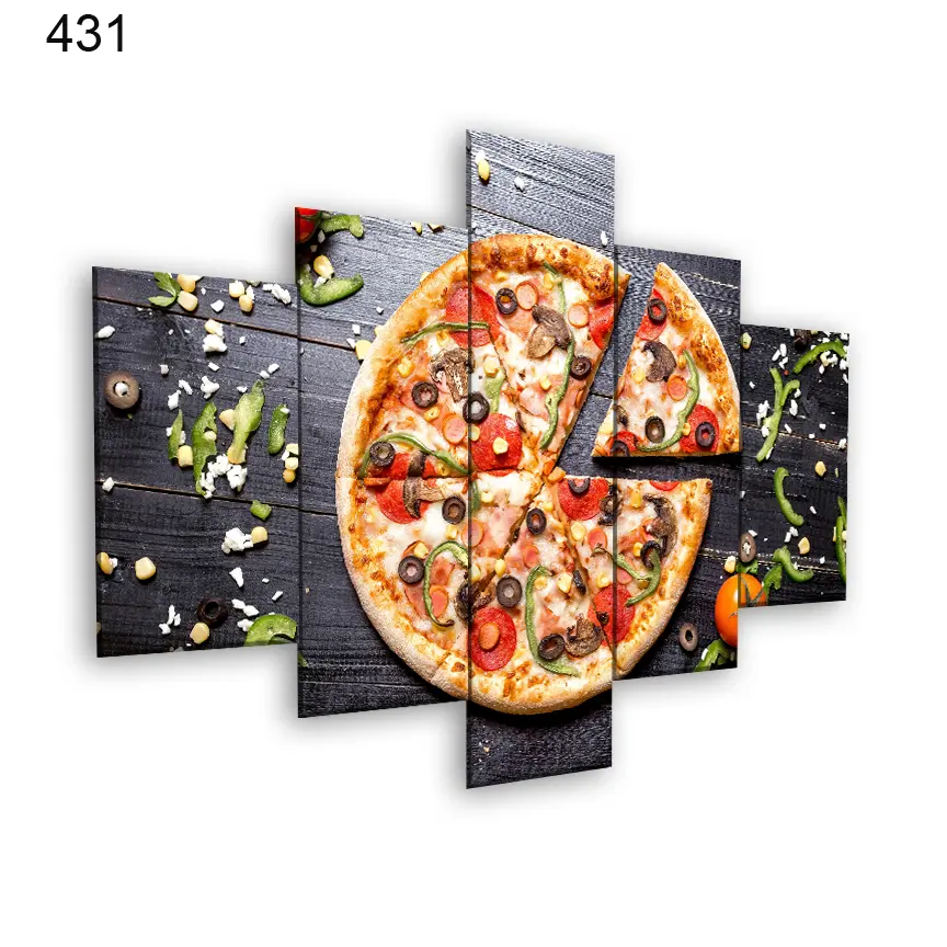 431:لوحة المطعم من خمس اطارات