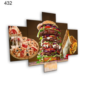 432:لوحة المطعم من خمس اطارات