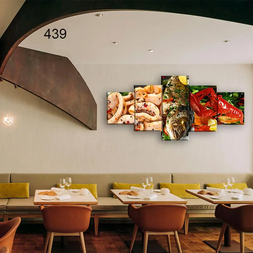 439:لوحة المطعم من خمس اطارات