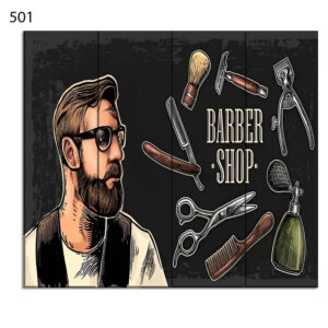 501:لوحة الحلاقة من خمس اطارات