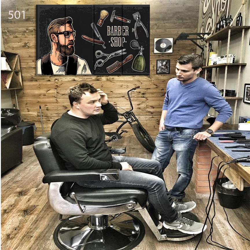 501:لوحة الحلاقة من خمس اطارات 501:لوحة الحلاقة من خمس اطارات