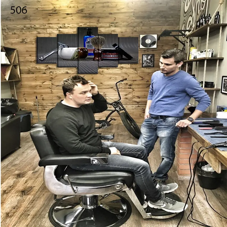 506:لوحة الحلاقة من خمس اطارات