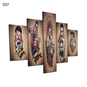 507:لوحة الحلاقة من خمس اطارات
