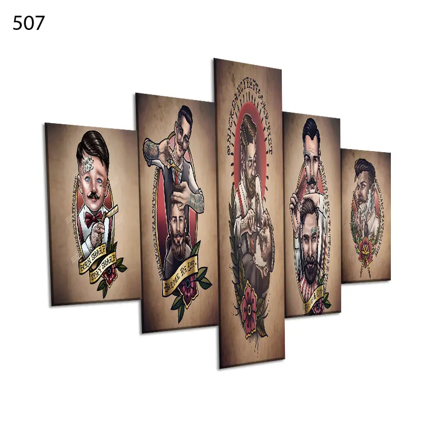 507:لوحة الحلاقة من خمس اطارات