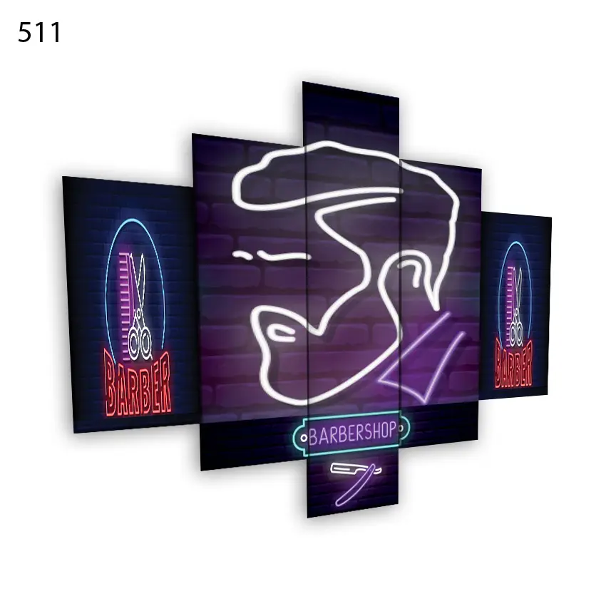 511:لوحة الحلاقة من خمس اطارات