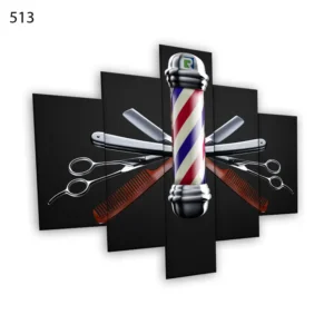 513:لوحة الحلاقة من خمس اطارات