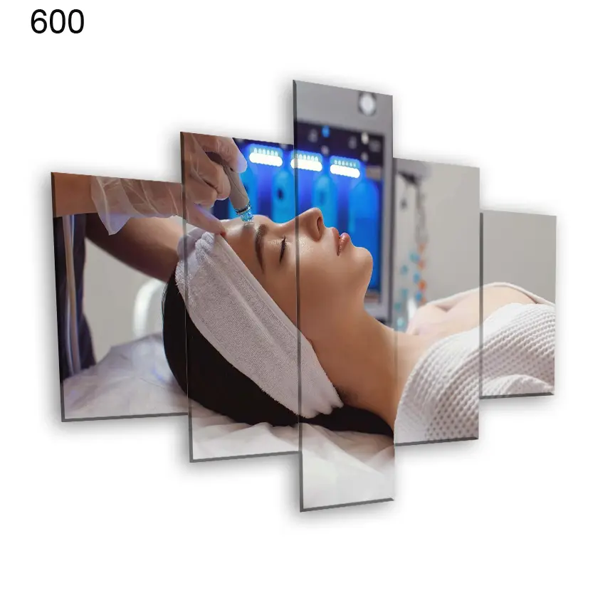 600:لوحة الحلاقة والتجميل من خمس اطارات