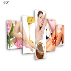 601:لوحة الحلاقة والتجميل من خمس اطارات