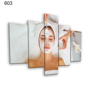 603:لوحة الحلاقة والتجميل من خمس اطارات