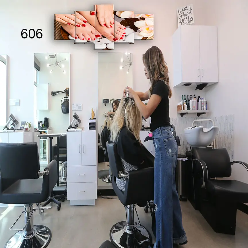 606:لوحة الحلاقة من خمس اطارات