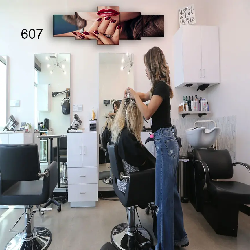 607:لوحة الحلاقة من خمس اطارات