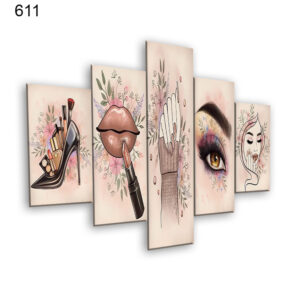 611:لوحة الحلاقة من خمس اطارات