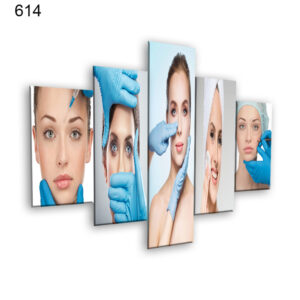 614:لوحة الحلاقة من خمس اطارات