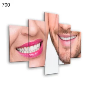 700:لوحة عيادة الأسنان من خمس اطارات