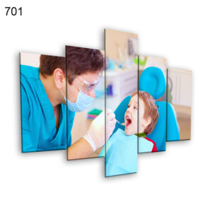 701:لوحة عيادة الأسنان من خمس اطارات