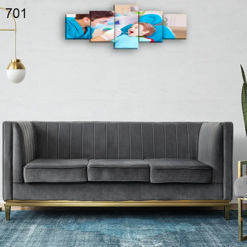 701:لوحة عيادة الأسنان من خمس اطارات