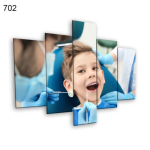 702:لوحة عيادة الأسنان من خمس اطارات (نسخة)