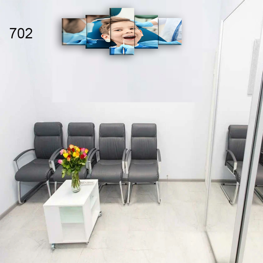 702:لوحة عيادة الأسنان من خمس اطارات 702:لوحة عيادة الأسنان من خمس اطارات