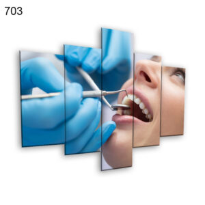 702:لوحة عيادة الأسنان من خمس اطارات (نسخة)