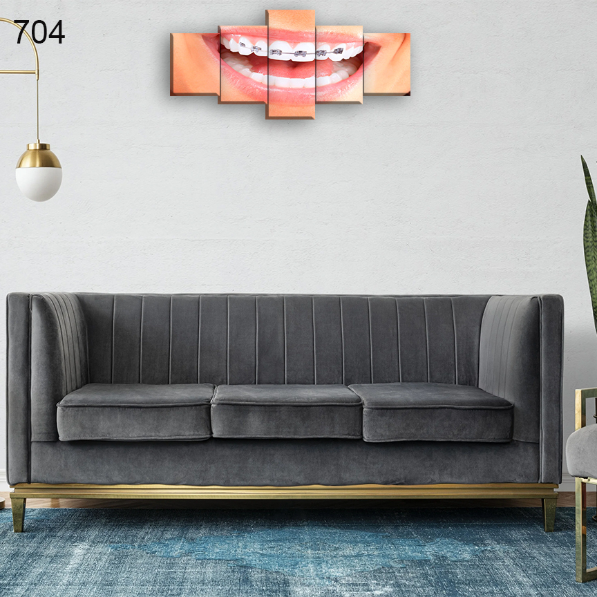 704:لوحة عيادة الأسنان من خمس اطارات 704:لوحة عيادة الأسنان من خمس اطارات