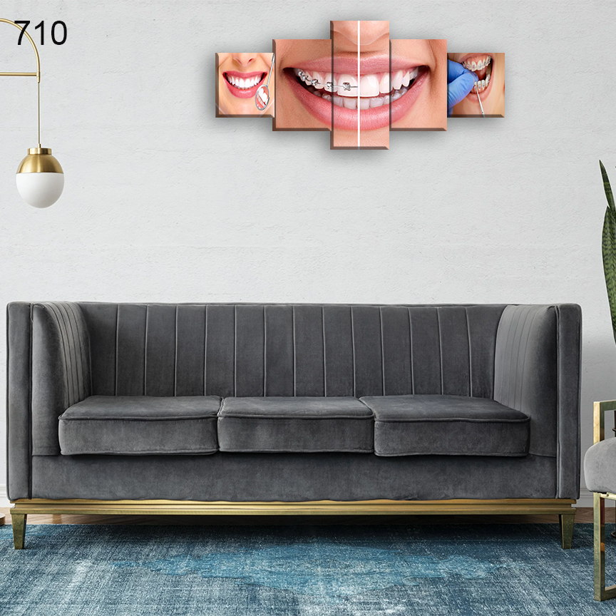 710:لوحة عيادة الأسنان من خمس اطارات 710:لوحة عيادة الأسنان من خمس اطارات