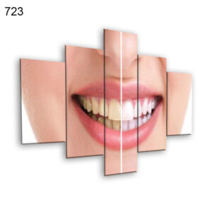 723:لوحة عيادة الأسنان من خمس اطارات